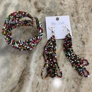 Bracelet and earring set